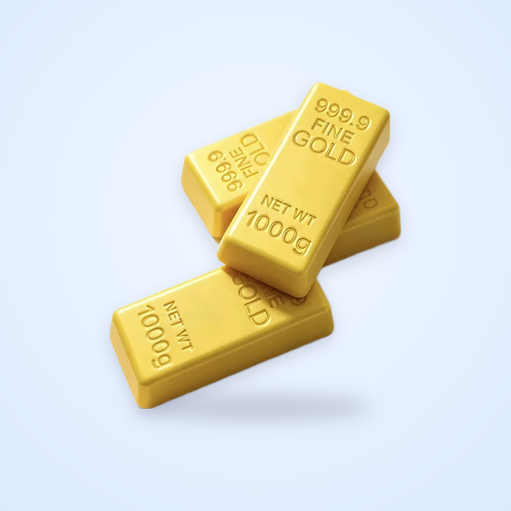 Gold Bar Squishy, 13 cm