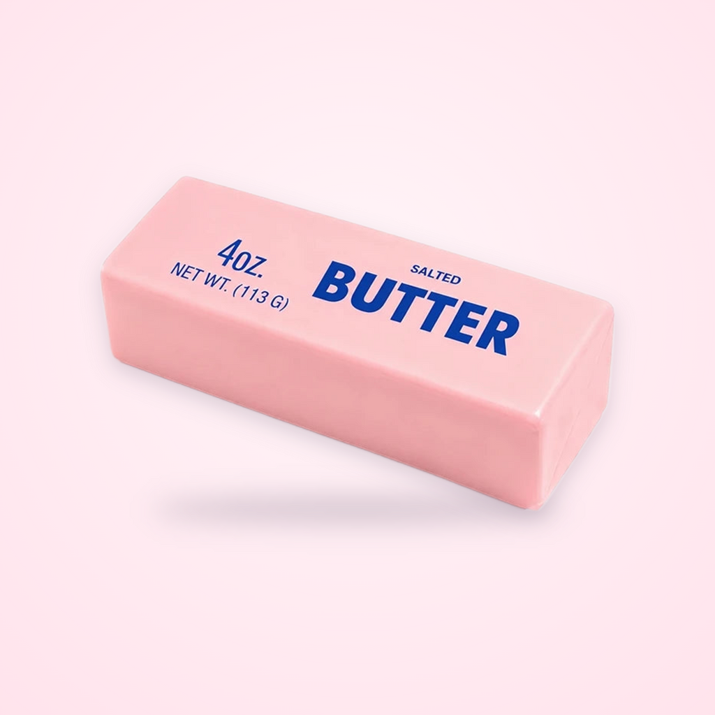 Pink Butter Stick Squishy, 14 cm