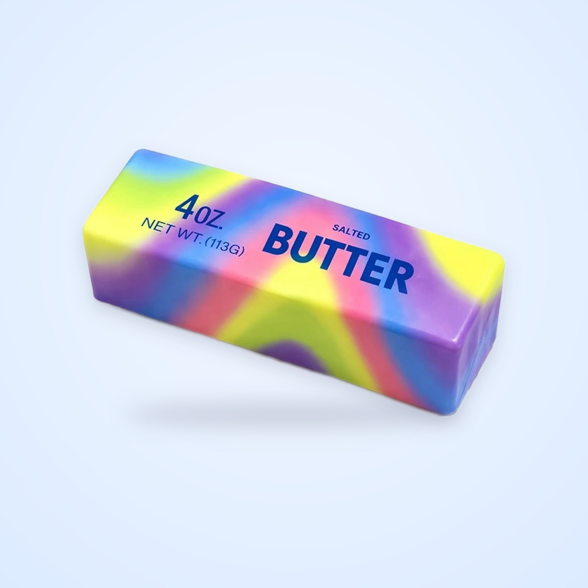 Rainbow Swirl Butter Stick Squishy, 14 cm
